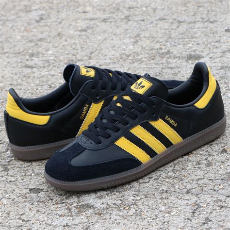 adidas samba yellow black